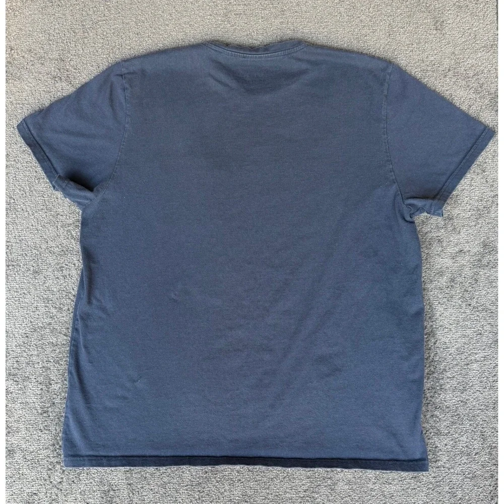 Everlane Men XXL Navy Blue 100% Cotton Short Sleeve Pocket T-Shirt Basic Tee - Picture 6 of 6